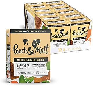 Pooch & Mutt Wet Dog Food, Chicken & Beef (New, Improved Recipe), 12x375g