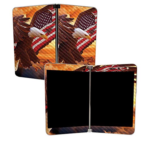 Image of MIGHTY SKINS MightySkins Carbon Fiber Skin for Microsoft Surface Duo - Bald Eagle | Protective, Durable Textured Carbon Fiber Finish | Easy to Apply, Remove, and Change Styles | Made in The USA