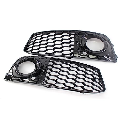 Parrilla de coche en panal para A4 B8 2008-2012, rejilla estirada para luz de niebla