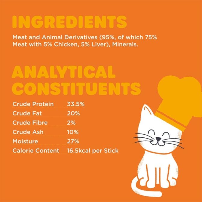 Tasty Sticks Cat Treats - Chicken and Liver (Pack of 3) Bundled by Smart Cutie - Image 3