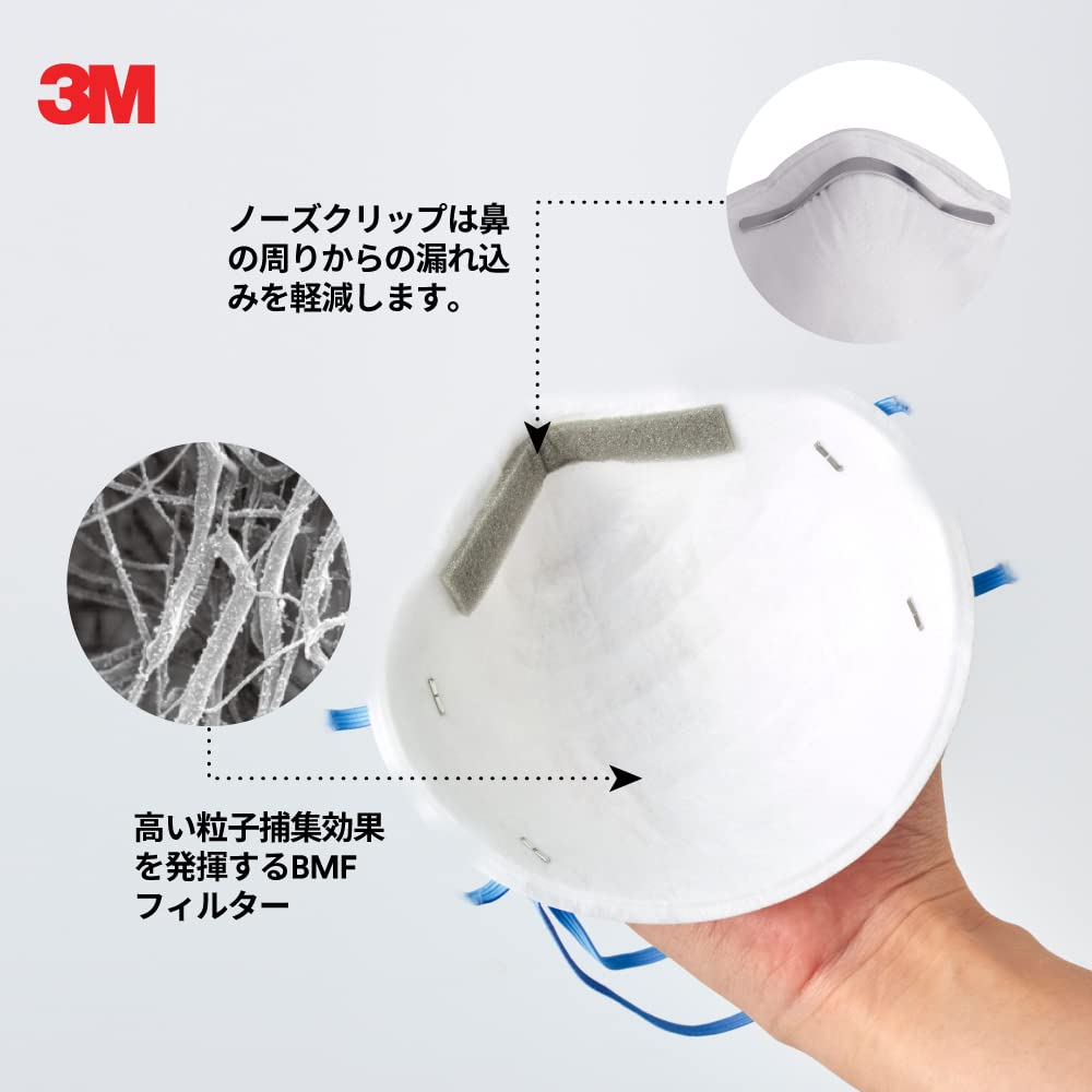 Amazon | スリーエム(3M) 3M 使い捨て式防じんマスク 8205-DS2 20枚