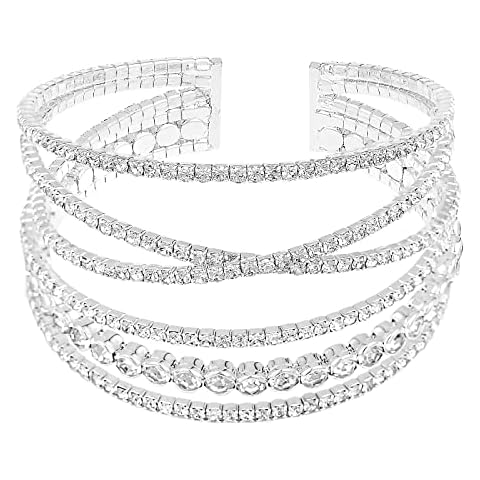 Jojomina Rhinestone Cuff Bracelet Cover