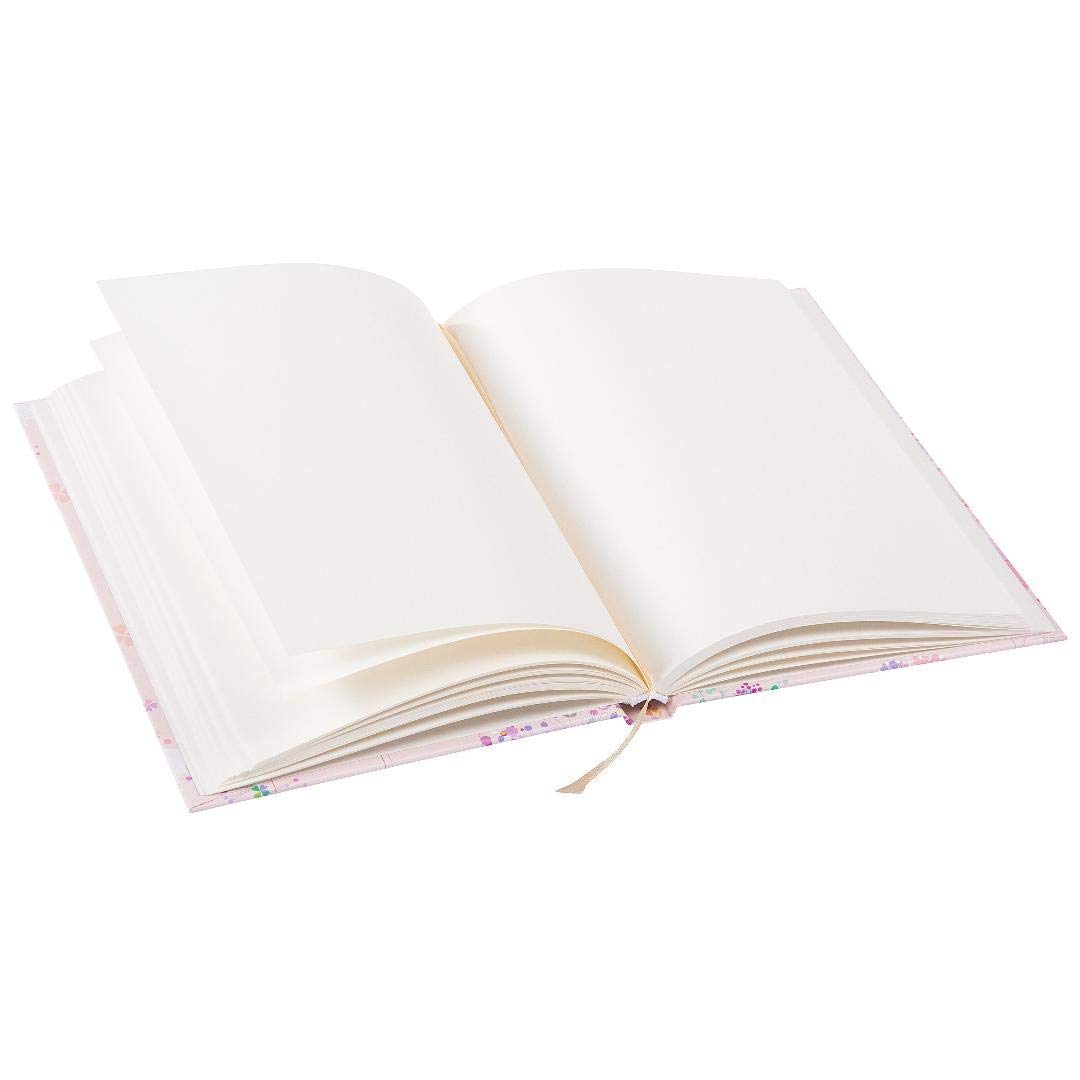 Goldbuch Taccuino A5 Wildflowers, 200 Pagine Vuote Color Camoscio, Rilegatura A Filo, Made In Germany, Rosa - 2