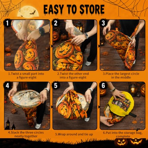 Waldauge Halloween Granny Pants Yard Game 4 Pack, Spooky Pumpkin Bat Skull - image 6