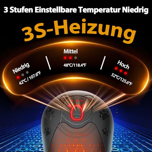 OUTJUT 12000mAh Magnetischer Handwärmer Elektrisch 2er Set, Rundum-Heizung – Ansicht 3