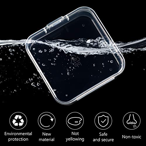 Jetec 6 Mini Contenitori in Plastica Trasparente