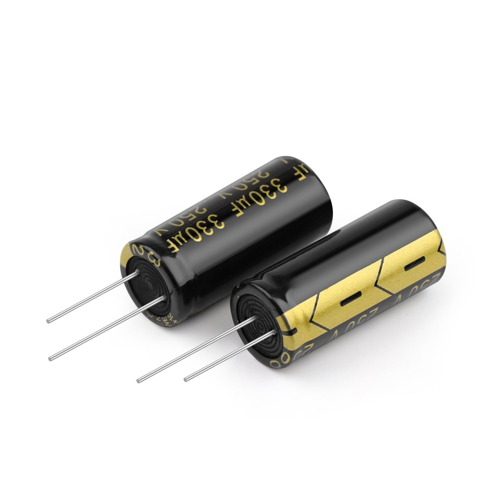 Condensateur haute fréquence 250V330UF faible résistance électrolytique en aluminium 18x35