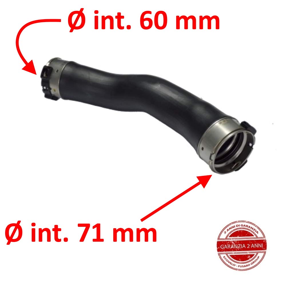 MANICOTTO INTERCOOLER COMPATIBILE CON TUBO TURBO ARIA BMW SERIE 1 F20 F21 2 F22 3 F30 F31 F34 4 F32 F33 F36 X3 F25 11617810616