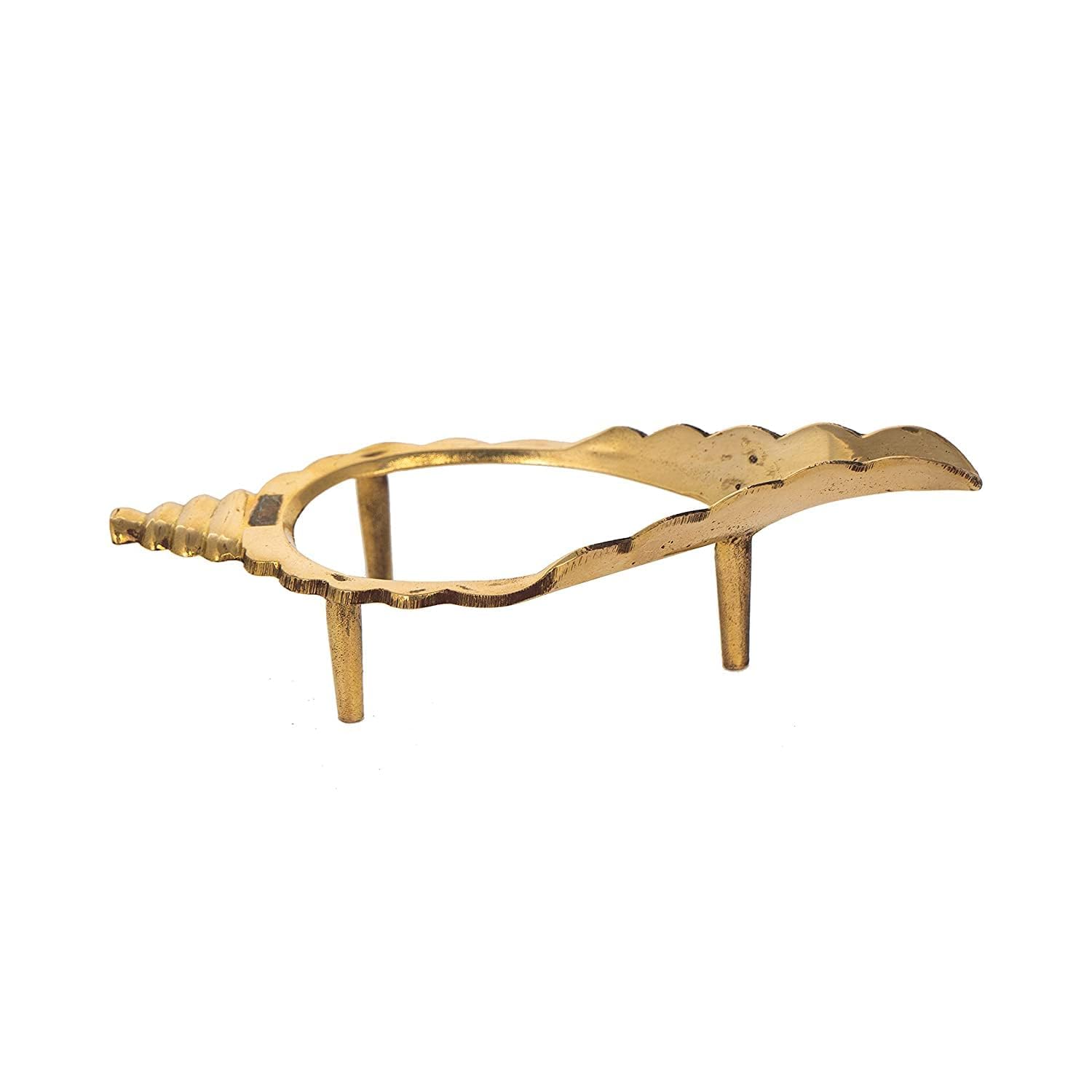 Brass Pittal Shankh Stand Pure Brass Pittal Shankh Stand Pure Brass Pittal Shankh Stand Pooja Shankh Stand shankh Stand Pack of 1 4