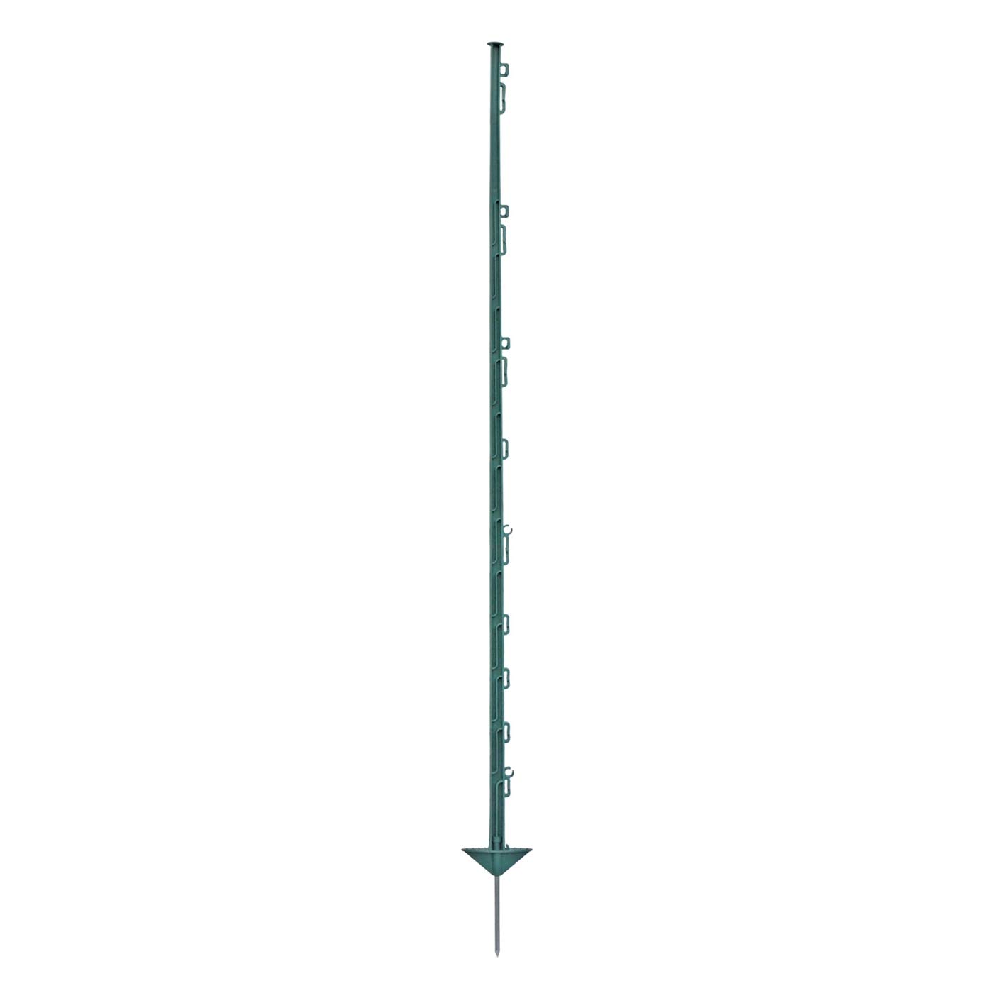 VOSS.farming 20 pz. Pali in plastica, recinzioni elettriche, Lunghezza 150 cm, con 14 Occhielli, Colore Verde