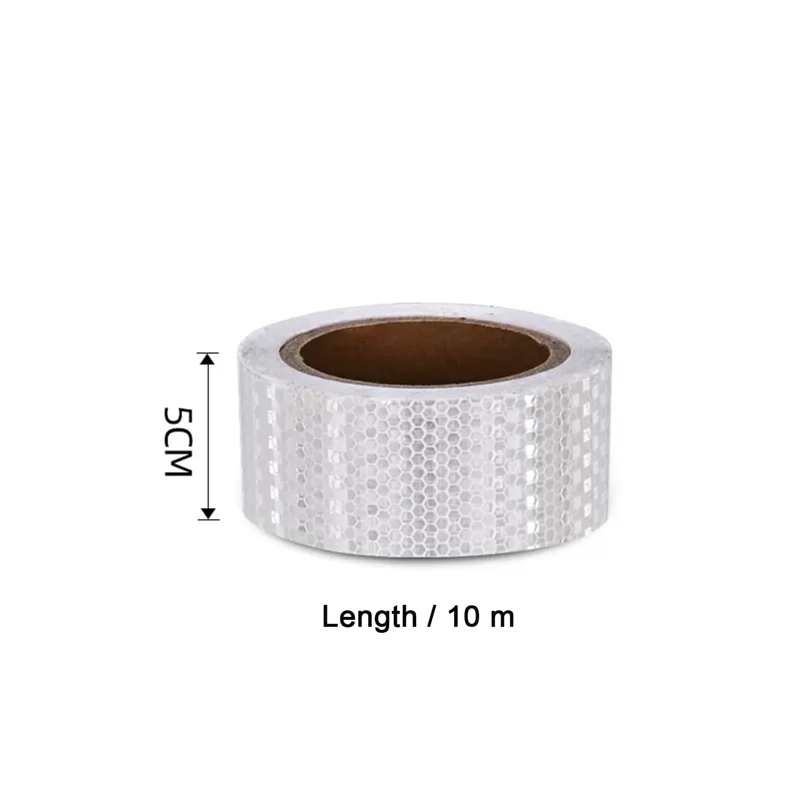 Cinta Reflectante de Alta Visibilidad Tiras Adhesivas Seguridad Fluorescentes Blancas Impermeables for Exteriores for Bicicletas Remolques Barcos Camiones Coches Marcas 5 cm x 45 m(5cm x 10m)