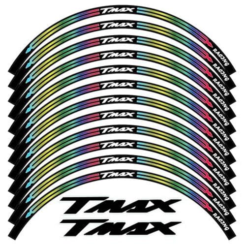 Autocollant réfléchissant de jante moto pour Yamaha TMAX 530 560