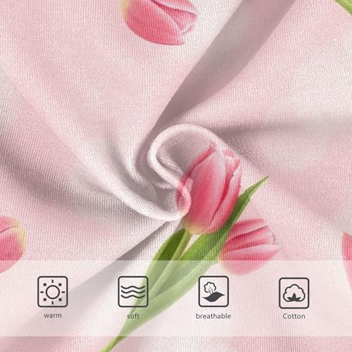 Girls Underwear Toddler 2t Cotton Panties for Girl Cartoon Briefs Kids Undies Pink Tulips Green Pastel Floral3