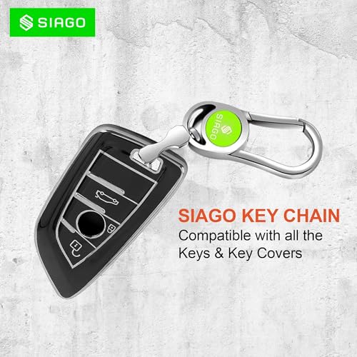 Image of SIAGO SIA148 Heavy Duty Car Key Chain Hook Type Stylish Metal Car Keychain Compatible with Tata, Maruti, Suzuki, Honda, Hyundai, Kia, Mahindra, Toyota Etc.. (Pack of 1)