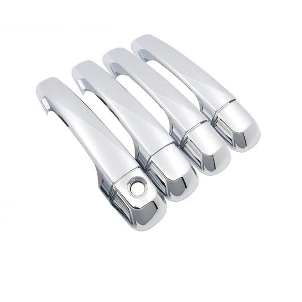 SXQPOCAR for 4Runner 5th Gen 2010~2022 Chrome Smart Door Handle Cover Car Decorate Accessories Styling Protective Sticker Replacement Parts