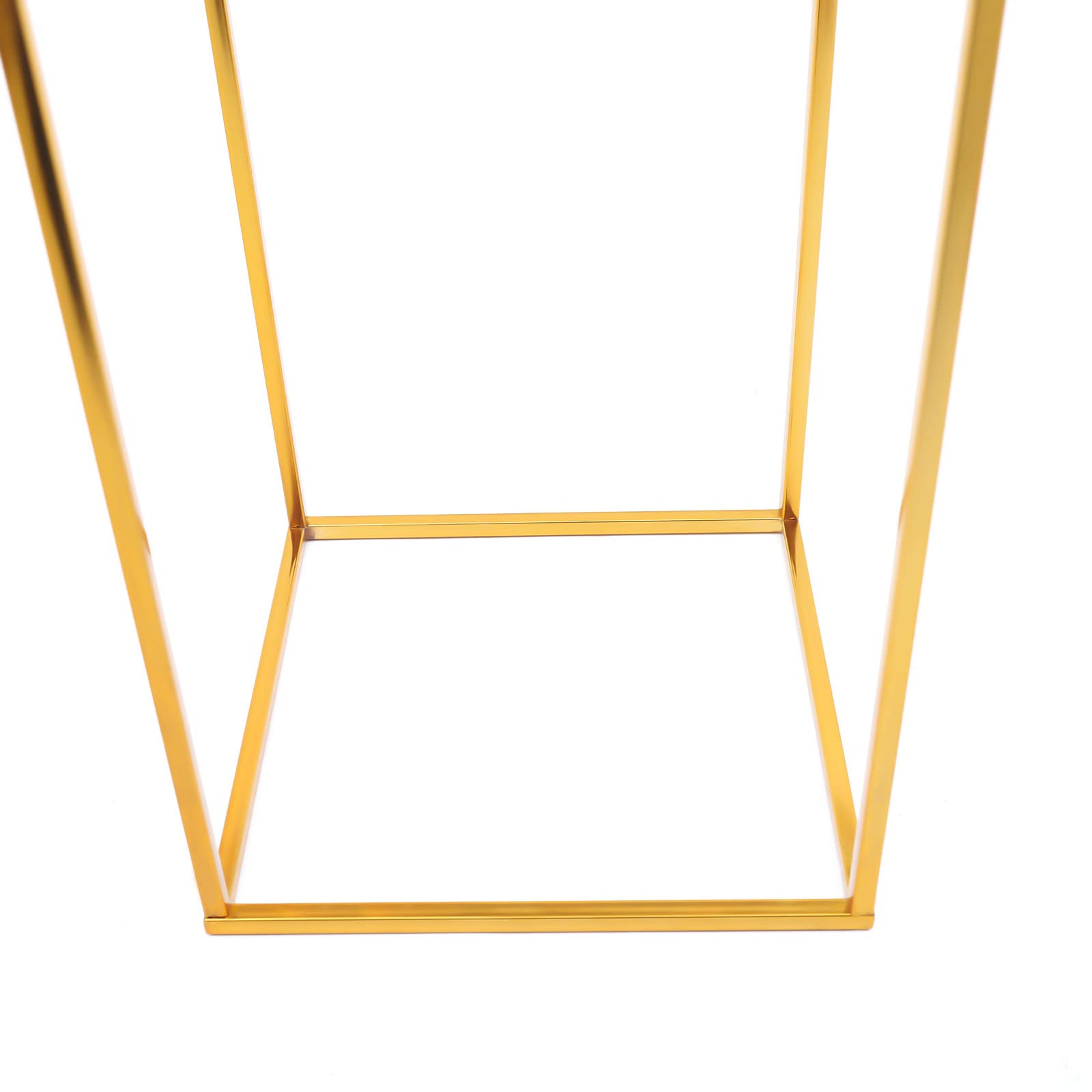 28 x 28 x 80 cm złoty stojak na kwiaty stojak metalowy stojak na kwiaty geometryczne elementy środkowe wazon na stoły