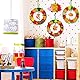 Benjia Herbst Bastelset für Kinder, 4 Stück Herbst Kranz Bastelset und ein Igel Bastelset, DIY Filz Herbst Basteln Herbstkranz Ornamente für Halloween Weihnachten