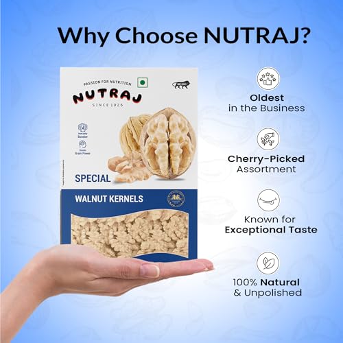 Image of Nutraj Special Walnut Kernels 500g (250g x 2) Without Shell | Akhrot giri | Dry Fruits | Nuts | Grocery Items