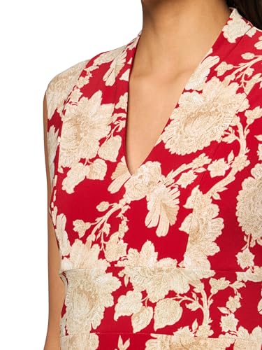 Image of Tommy Hilfiger Women's Cap Sleeve V Neck Empire Midi Dress