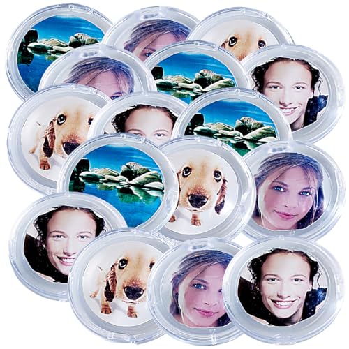 Your Design Fotomagnete: 16er-Set Bilder-Magnete (Kühlschrank Magnet, Deko Magnete, Bilderrahmen Foto)