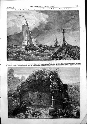 Old-print Trabaccolo Francese della Vigna T Uwins