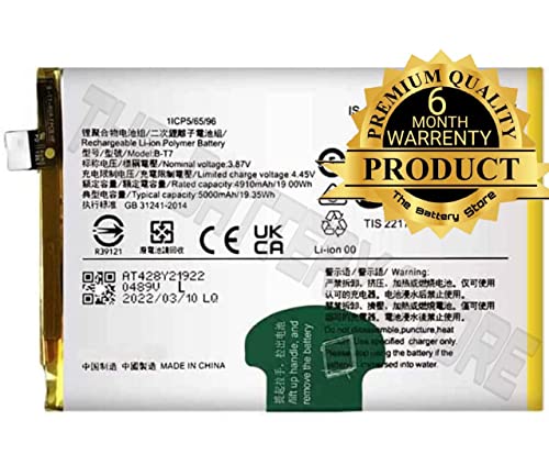 Image of THE BATTERY STORE Original Battery BT7 for Vivo Y32 Y21E (B-T7) Battery with 6 Month Warranty and high Capacity Battery Backup (for Vivo Y32 Y21E (B-T7) Battery)
