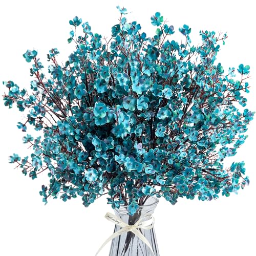 MATSTYL Babys Breath Artificial Flowers 8 Bundles Real Touch UV Resistant Fake Flowers Silk Faux Flowers for Vase Home Office Wedding DIY Floral Indoor Outdoor Centerpiece Table Decoration
