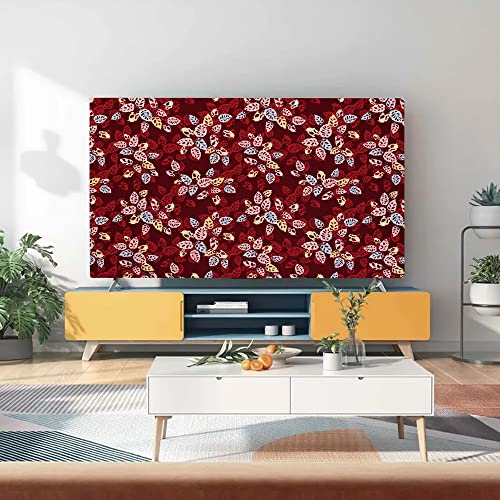 Image of Glassiano Marigold Dustproof Printed 58 inch LED TV Cover Screen Protector Compatible for All Models, Print 03