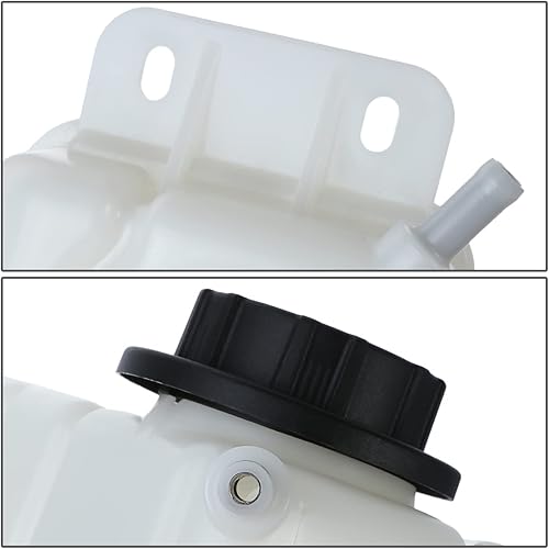 Miniatura 5 de Auto Dynasty GM3014128 Factory Style Car Coolant Overflow Reservoir Tank with Cap Compatible with Chevy Aveo Aveo5 Pontiac G3 07-11, White