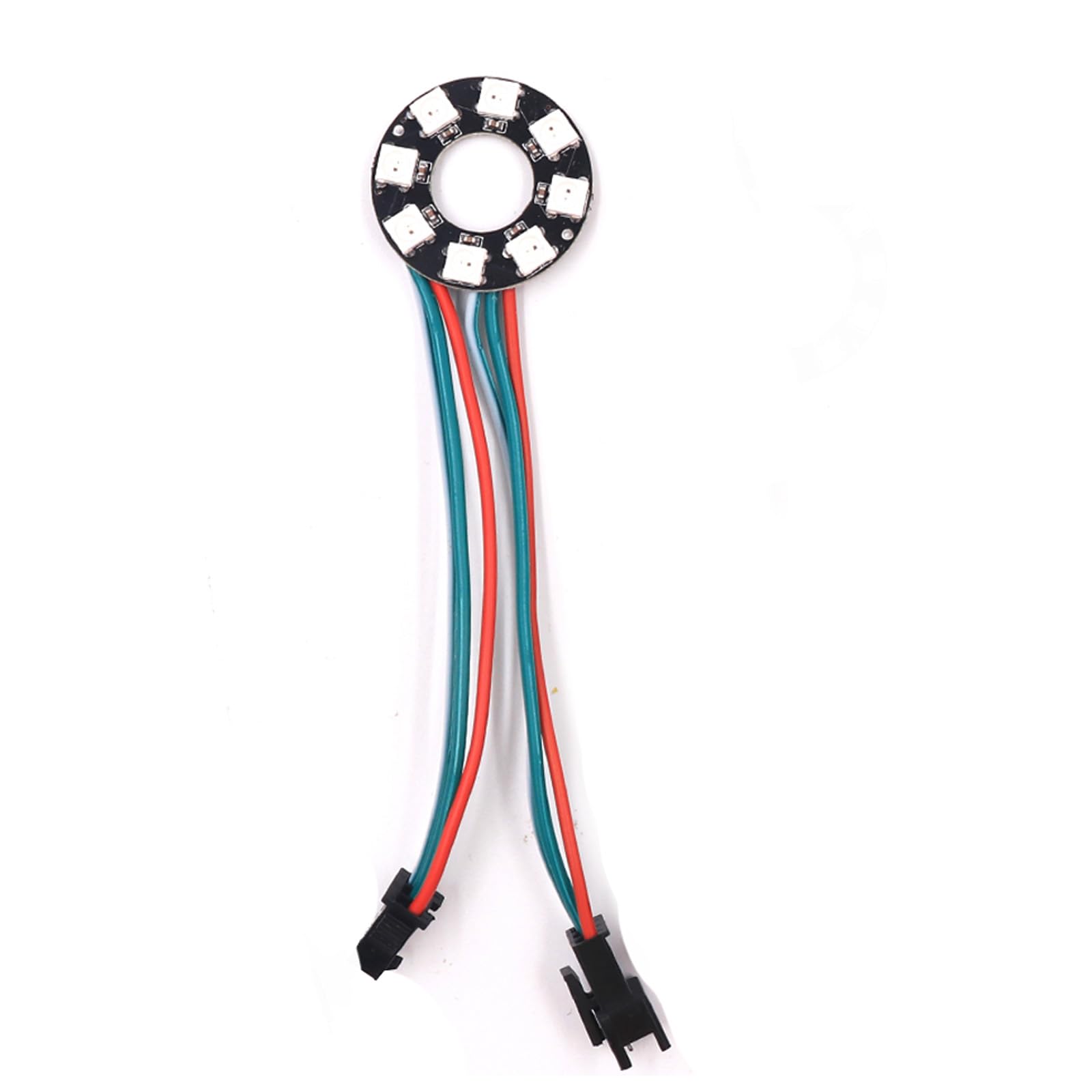 GQL 5V RGB LED Ring, WS2812 IC 5050 SMD Addressable Lights (8 Bits, Black Board)