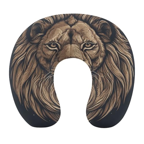 Almohada de espuma viscoelástica u-shaped para viaje 30x25 cm miniatura 1