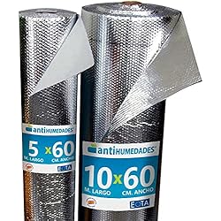 Thermoflex Persianas Aislante Térmico Reflexivo de Aluminio (10 x 0,6 m) - Aislamiento de cajas de persianas, radiadores, paredes, techos, caravanas, campers, garajes - Antihumedades