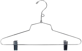 NAHANCO SLC16LH Metal Suit Hangers, Chrome Plated, 16