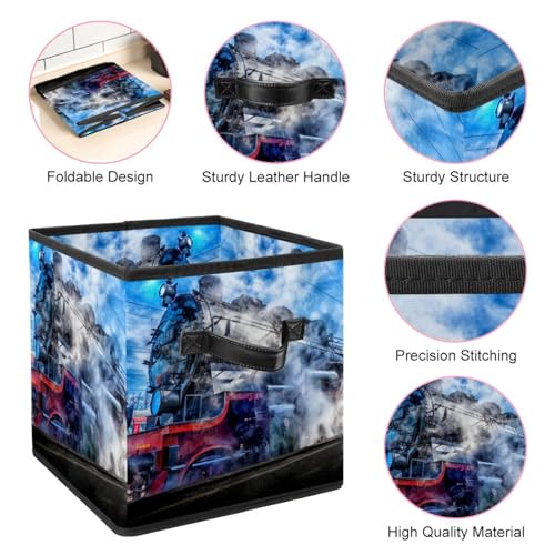 Boîte rangement pliable en tissu cube pour ranger les jouets