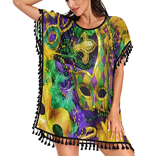Womens Fashion Stylish Chiffon Tassel Beach Bikini Swimwear Bathing Suit Cover up
