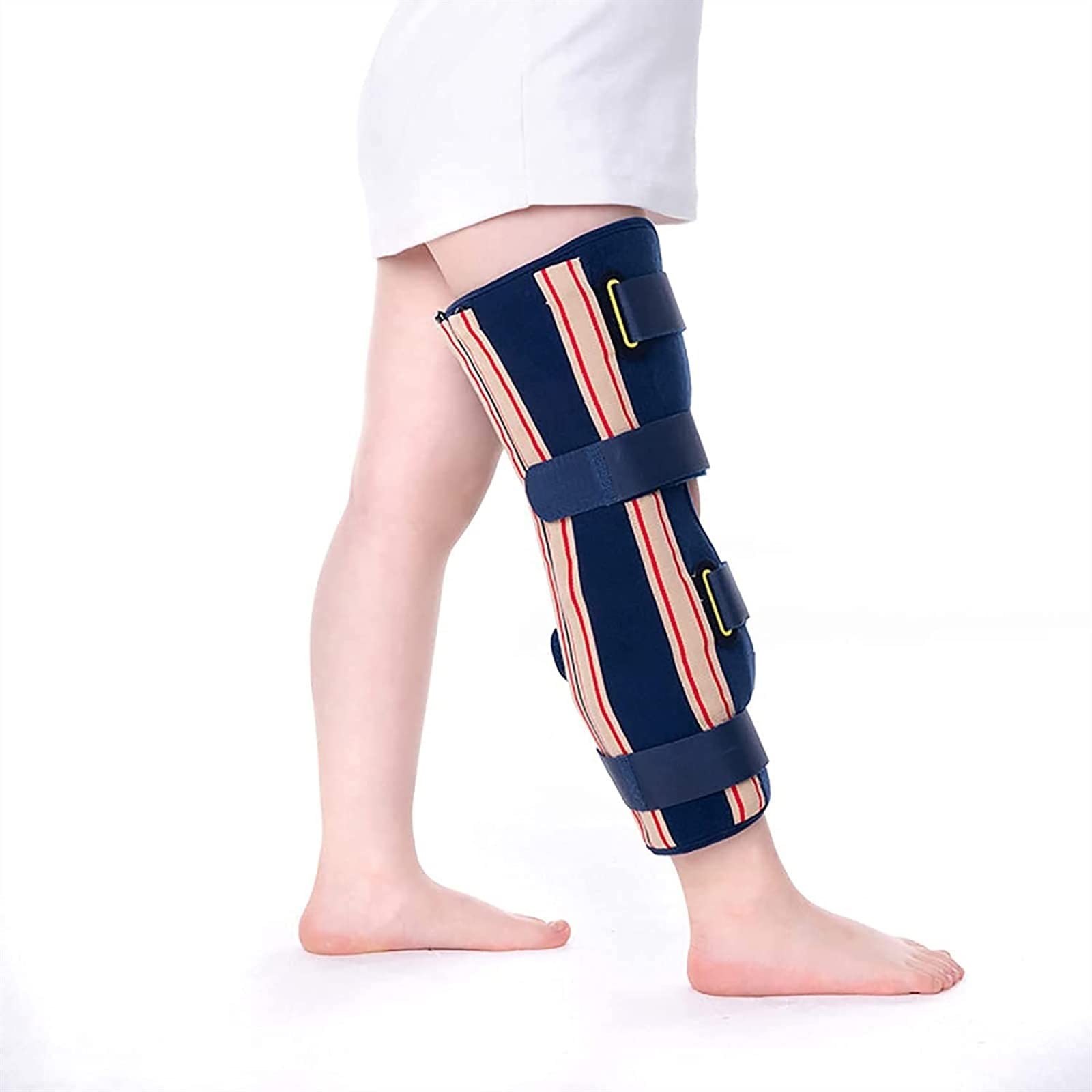WDSOPK Child Knee Brace Adjustable Knee Joint Support, Post Op Patella Injury Immobilizer Brace Orthopedic Protector - Stabilizer Knee Orthosis Splint