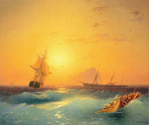 Amazon.com: Ivan Aivazovsky American Shipping Off The Rock of