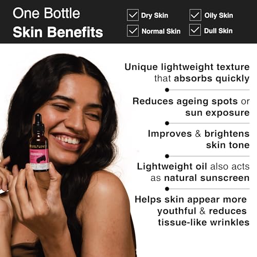 Image of Soulflower Grapeseed Oil for Hair Growth, Acne, Pimple, Face Massage, Glowing, Radiant Skin 100% Pure, Natural & Cold Pressed Ecocert Cosmos Organic Certified, 30ml