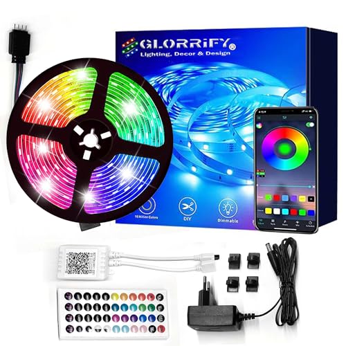 Ruban LED 10M, Bande LED chambre Multicolore RGB, Intelligente, D...