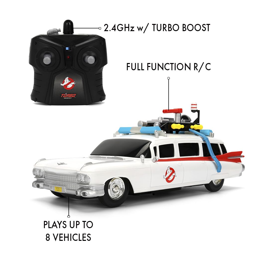 NKOK Ghostbusters ECTO-1 ラジコン カー/プロポ Jada Toys Ghostbusters ECTO-1 RC Vehicle (1:16) - Remote