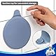 MR.SIGA Abflussstöpsel Silikon für Dusche Badewanne Abflussstopfen Waschbecken Spülbecken Badewannenstöpsel mit Saugnapf, 3er-Pack