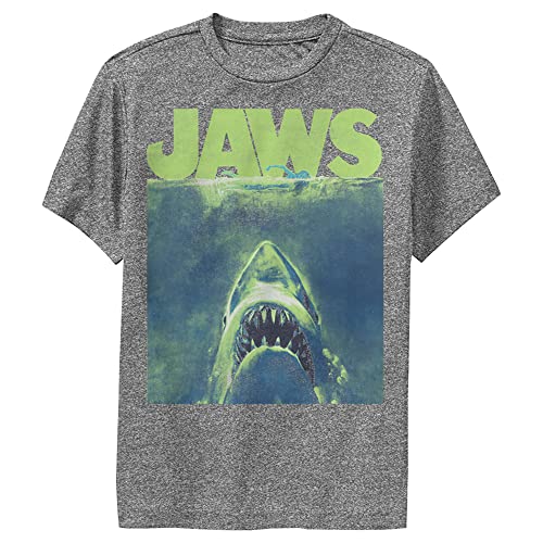Jaws Kids Neon Poster T-Shirt