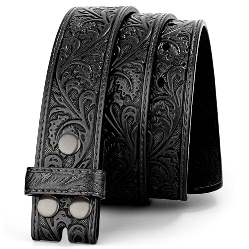Image of BELTROAD Western Leather Belt Strap for Men Women Cowboy Cowgirl Leather Mens Belts for Jeans Birthday Christmas Belt Gifts