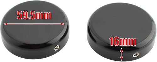 FINMOKAL Tapa de tuerca de vástago de horquilla superior negra para Harley-Davidson XL1200X 48 2016-2022