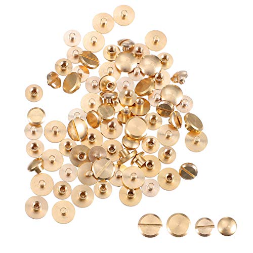 POPETPOP Conjuntos 40 Spikes Rebites Do Punk Pregos de Metal Bala Spikes Studs para Bolsas Cintos Le