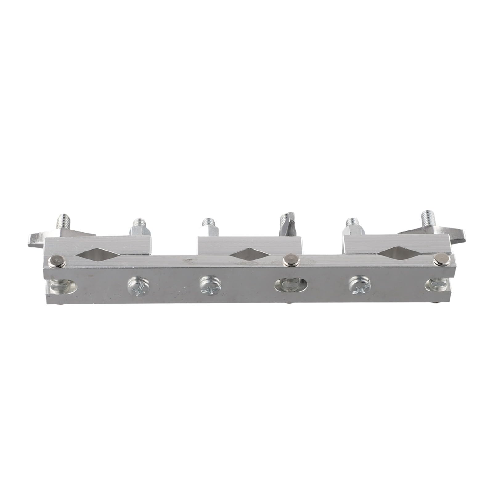 Support de percussion pour sonnette de batterie – Tous les supports compatibles avec les supports de cymbale, accessoire en acier chromé de 22,3 cm – Argenté