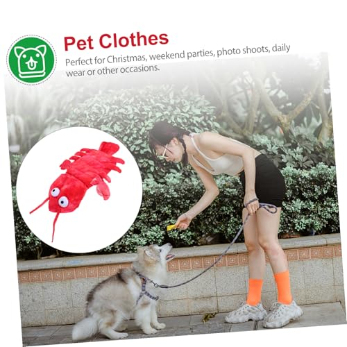 Disfraz de langosta para perro rojo talla XS miniatura 6