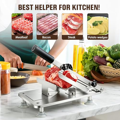 Industrial meat slicer machine