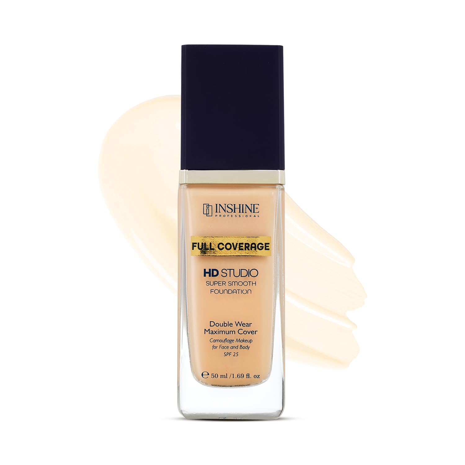 INSHINE 24-Hour Full Coverage Foundation – Lightweight, Waterproof, Oil Control, Sweat & Humidity-Resistant with Non-Cakey Matte Finish - Ivory-image-46