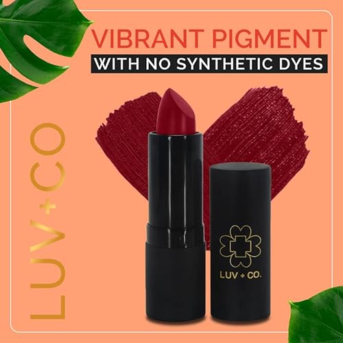 Luv+Co Moisturizing Lipstick For Women 4.5G Highly Pigmented Made With Botanical Ingredients Organic Lipstick Gluten Free Dye Free And Paraben Free | Classic Blue-Magic #TOP4